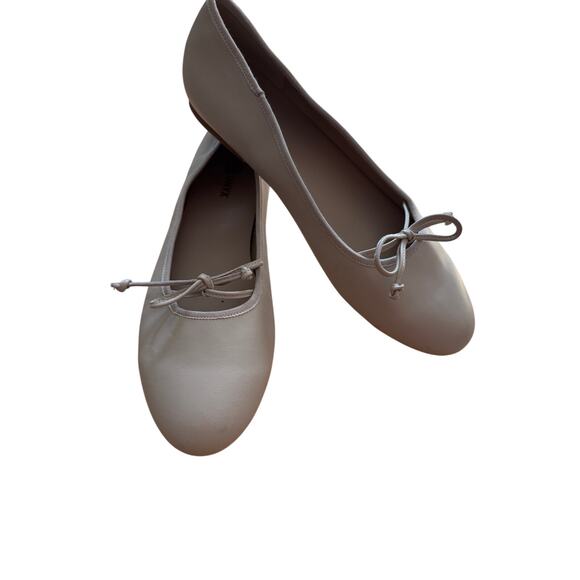 Onyx Shoes - NWOB Onyx Size 41 EU 9.5/10 US Tan Beige Bow Ballet Flats Faux Leather Preppy